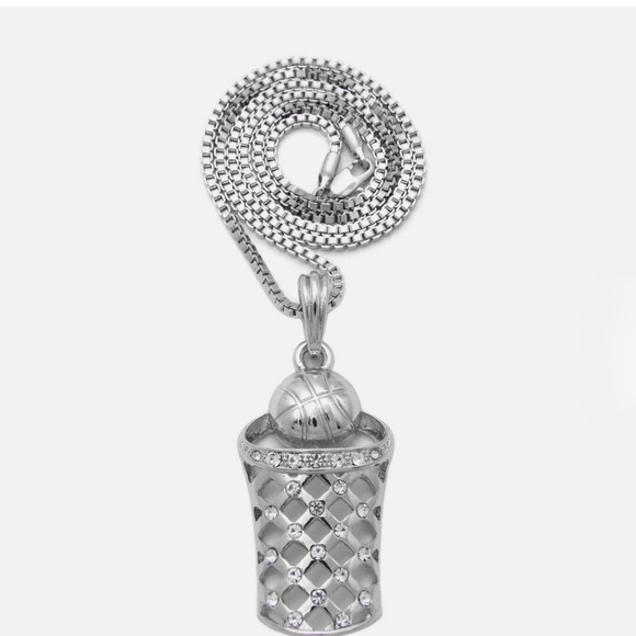 🚨 ZAY SOS🚨 Last Supper Necklace Or Basketball All With 34” Box Chain NWT - Picture 11 of 14